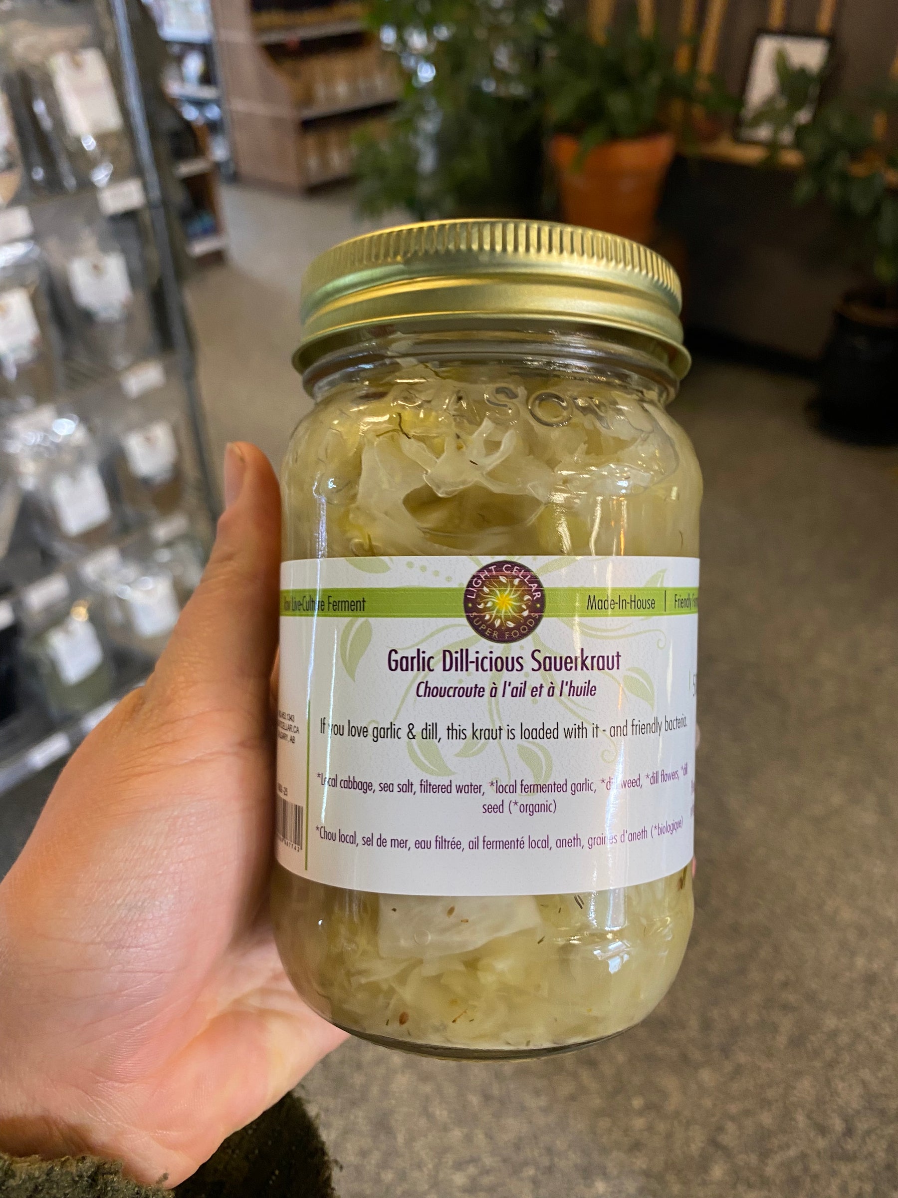 Garlic Dill-icious Sauerkraut
