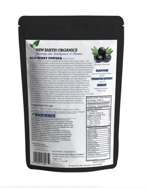 Acai Berry Powder (New Earth Organics)