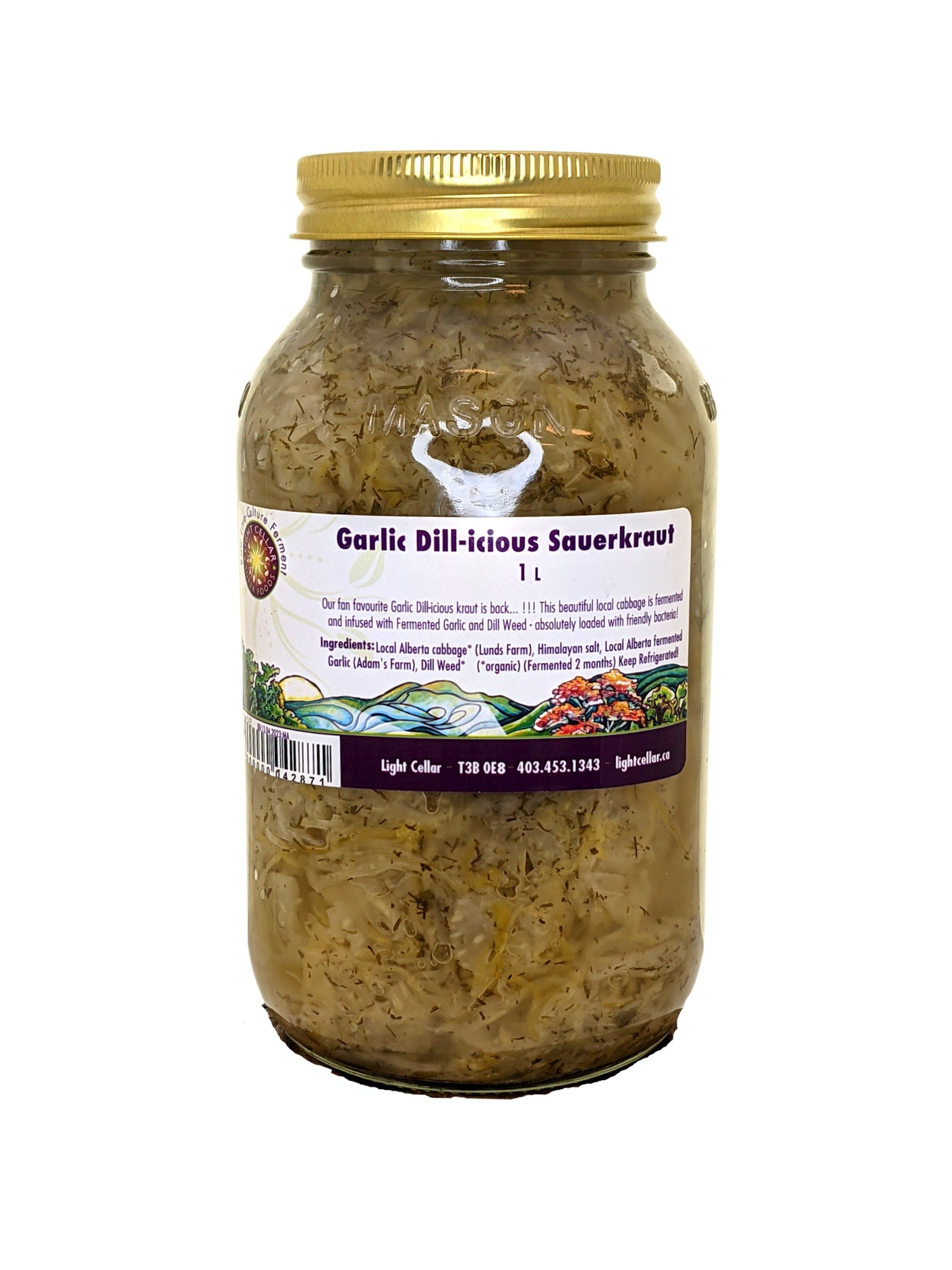 Garlic Dill-icious Sauerkraut