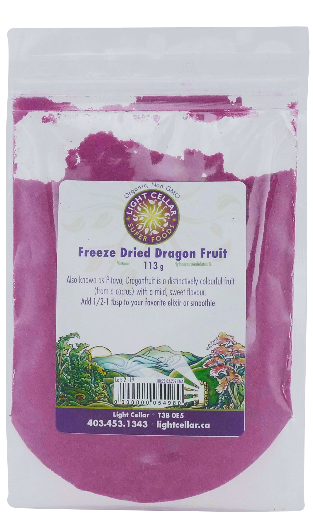 Freeze Dried Dragon Fruit