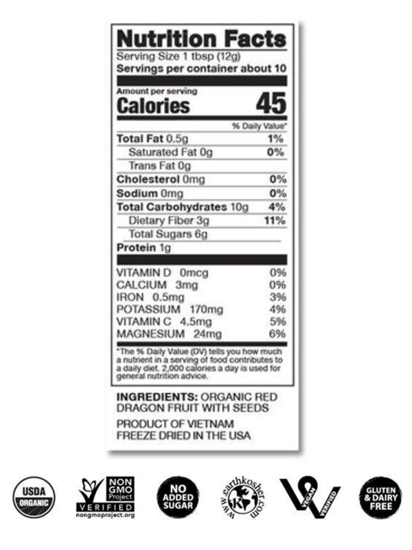 Freeze Dried Dragon Fruit
