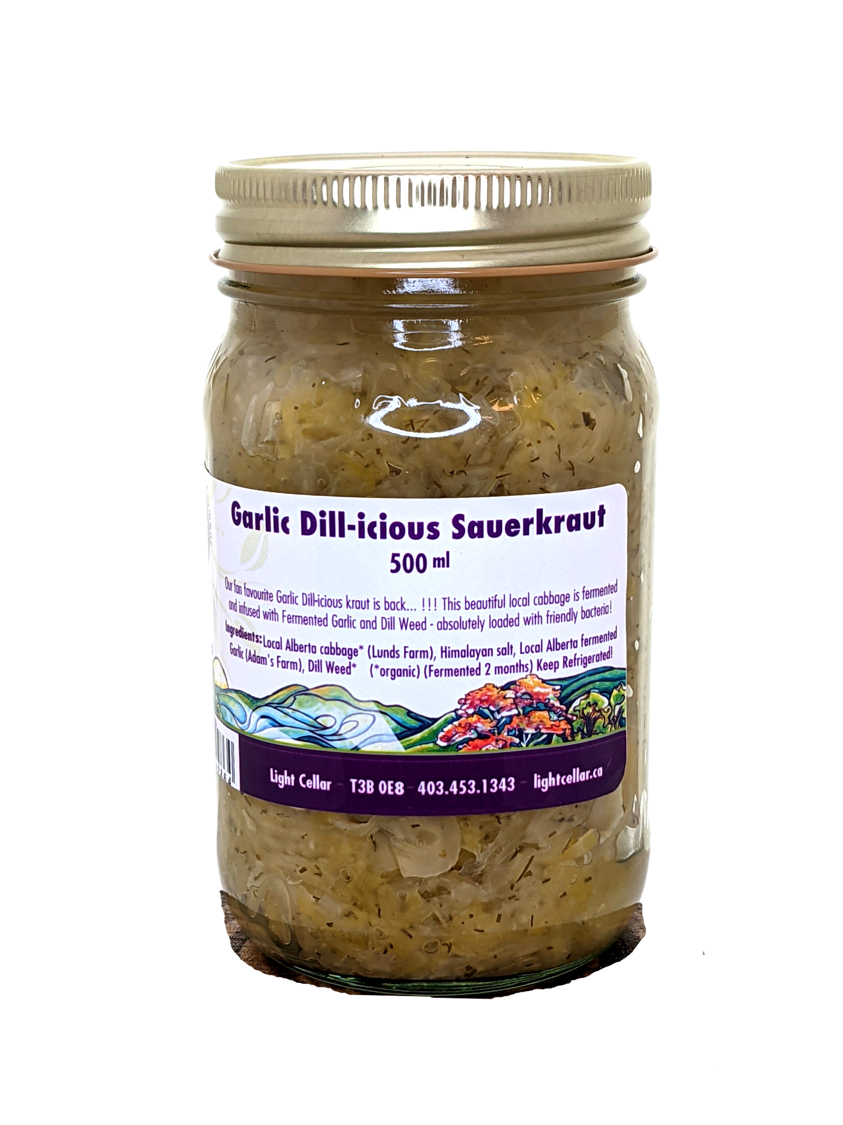 Garlic Dill-icious Sauerkraut