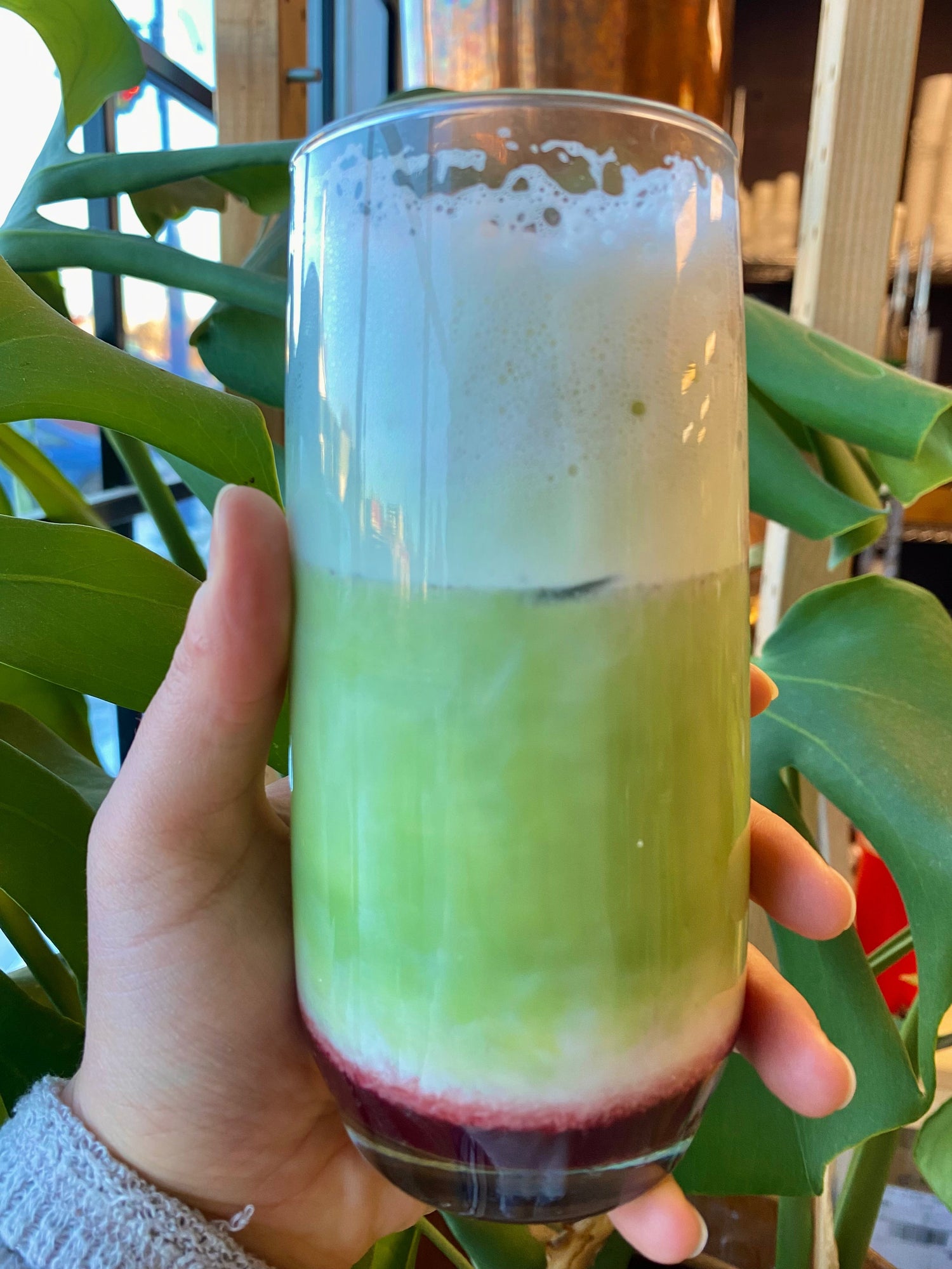 The Holiday Mocktail Series: Merry Matcha Cranberry Eggnog Latte