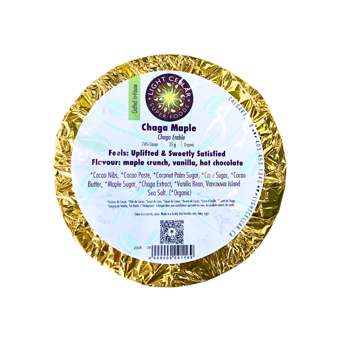 Chaga Maple Chocolate Bar - Local Pickup or Delivery Only