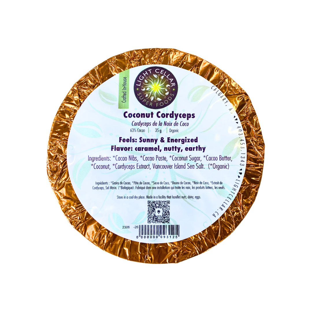 Coconut Cordyceps Chocolate Bar - Local Pickup or Delivery Only