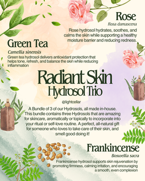 Radiant Skin Hydrosol Trio - Local delivery/pick-up only
