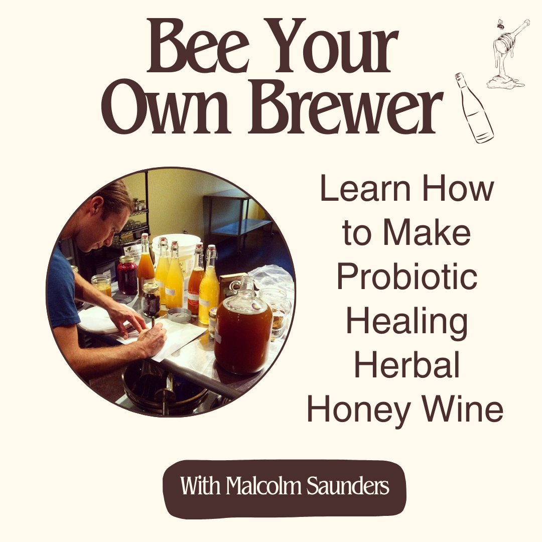 Bee Your Own Brewer: Learn How to Make Probiotic Healing Herbal Honey Wine - April 4