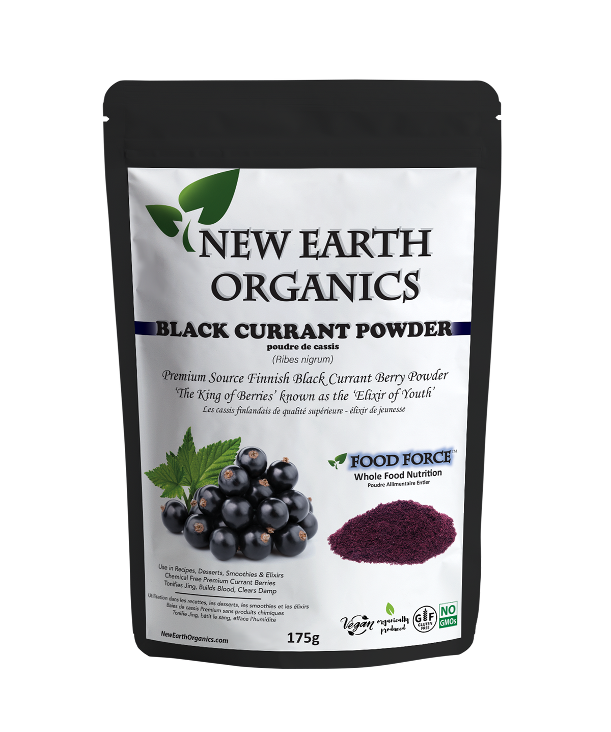 New Earth Organics Black Currant Powder