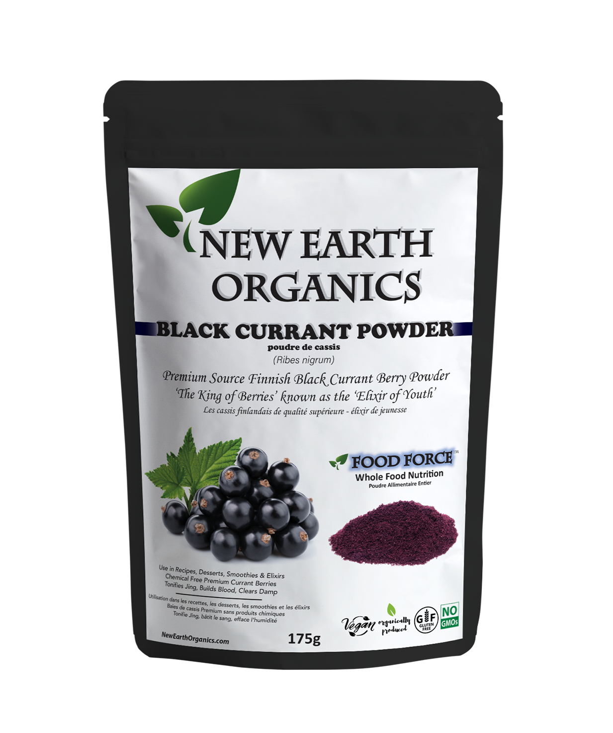 New Earth Organics Black Currant Powder