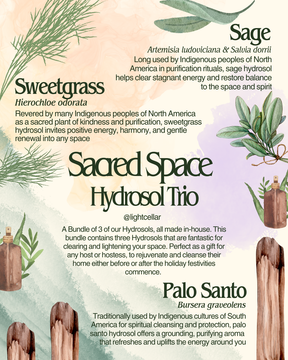 Sacred Space Hydrosol Trio - Local delivery/pick-up only