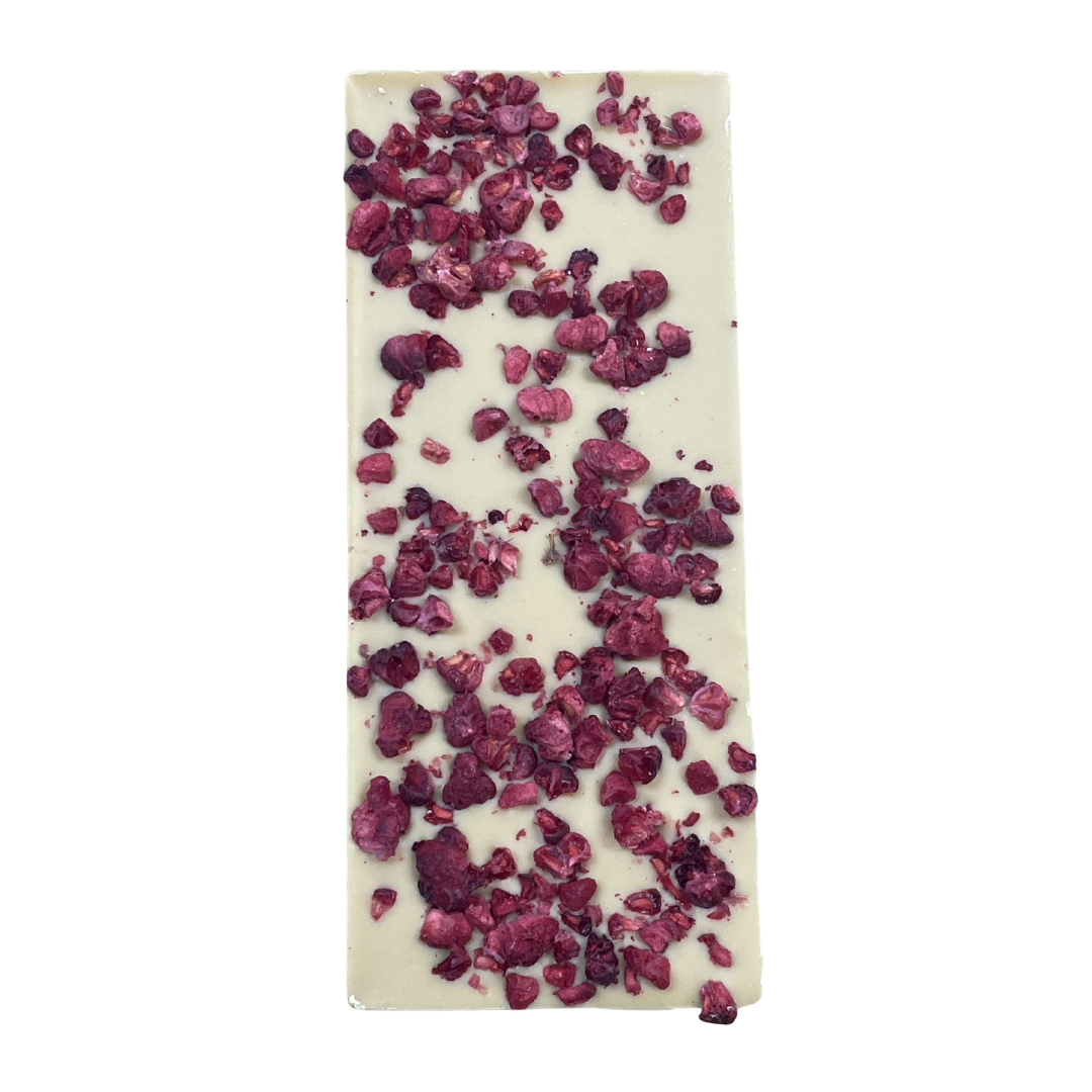Caramelized Milk & Raspberries Chocolate Bar