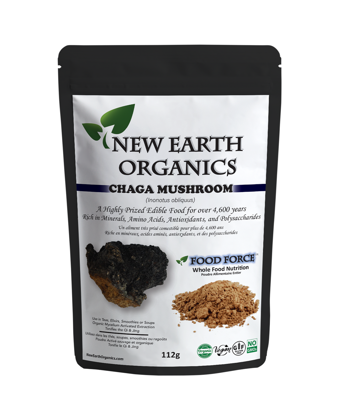 New Earth Organics Chaga Powder