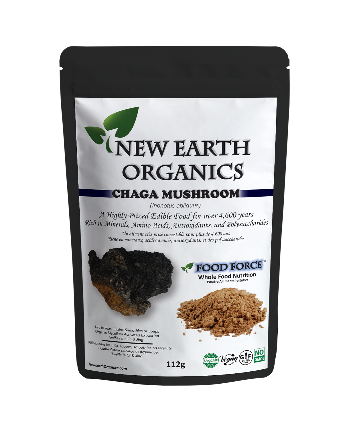 New Earth Organics Chaga Powder