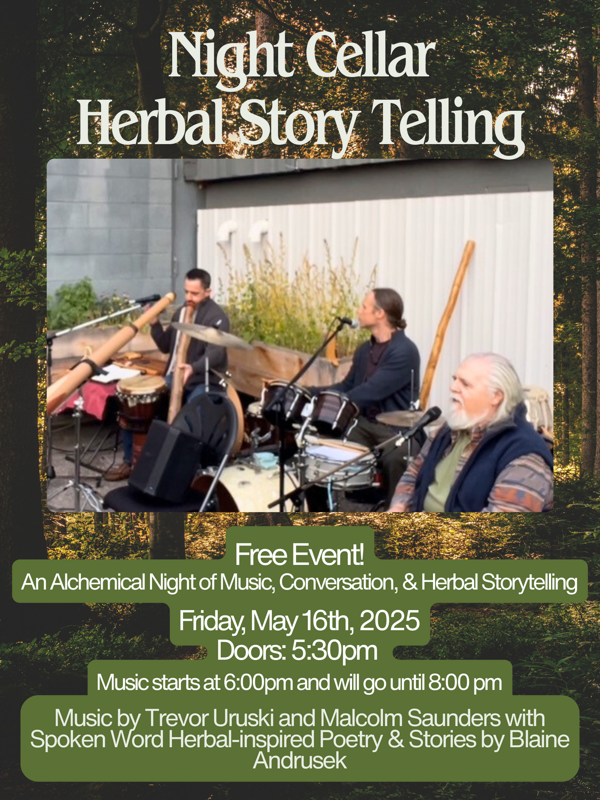 Night Cellar - Free Community Event - May 16th