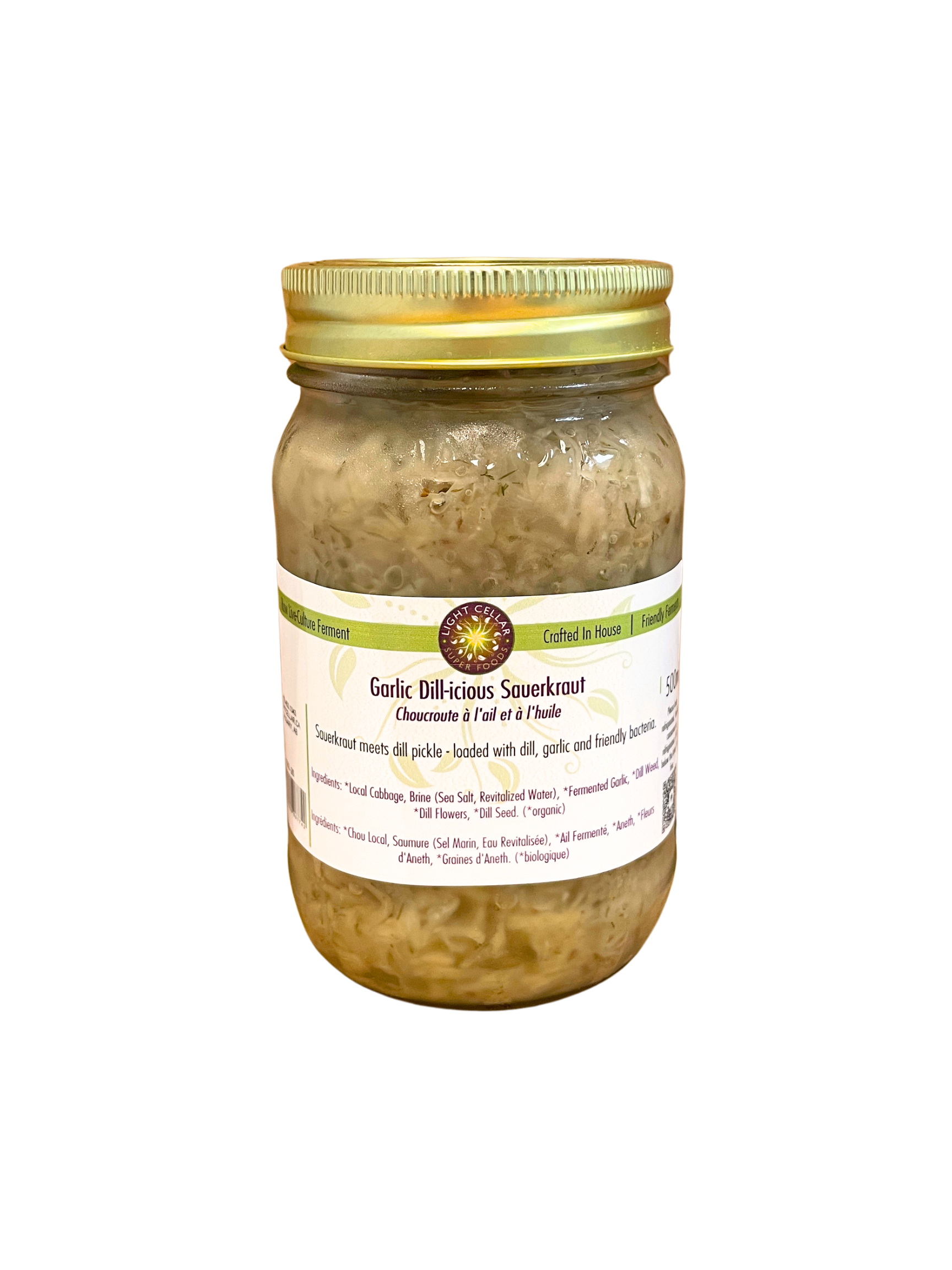 Garlic Dill-icious Sauerkraut
