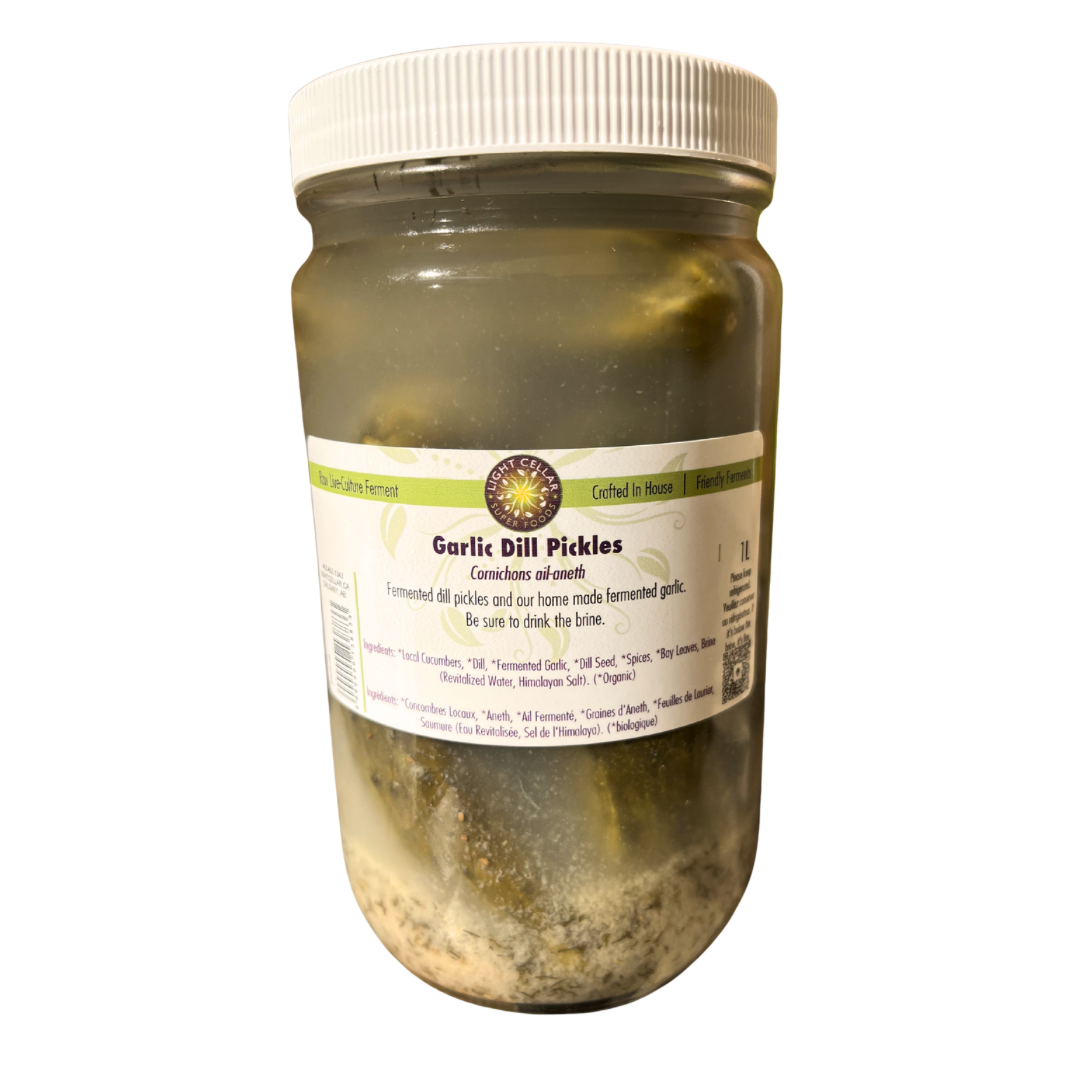 Fermented Garlic Dill Pickles