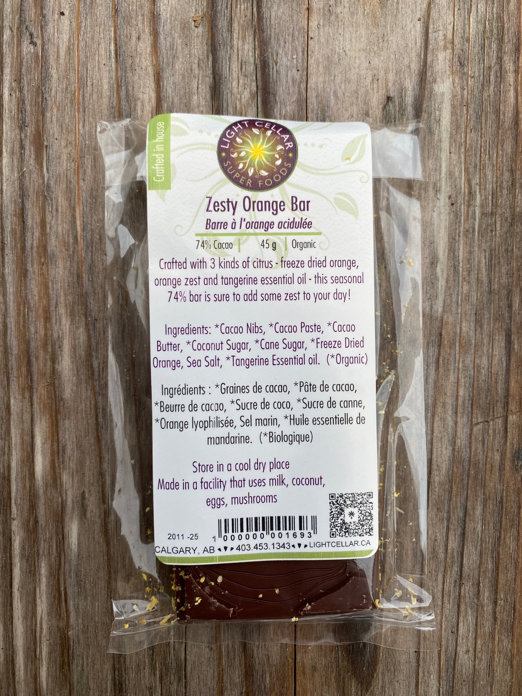 Zesty Orange Chocolate Bar