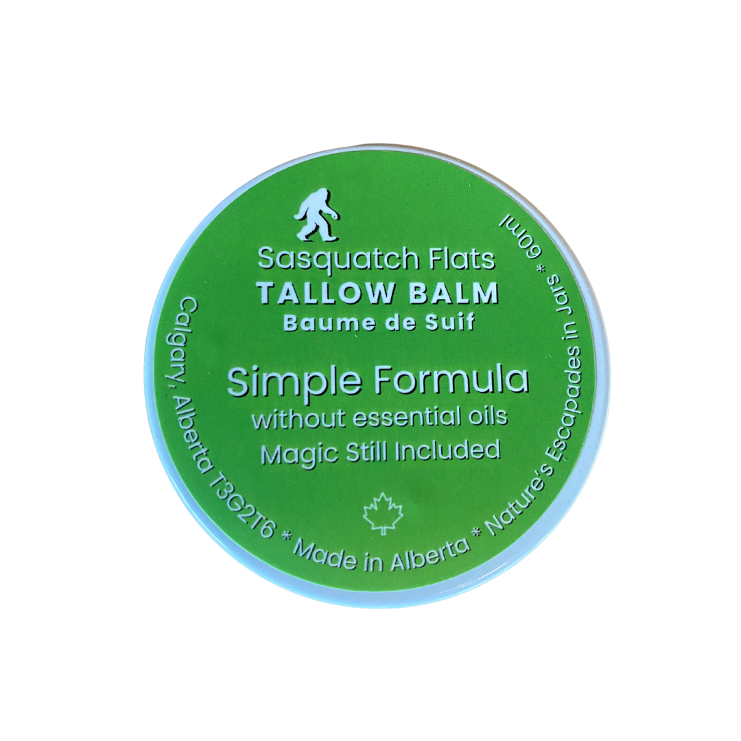Sasquatch Flats Apothecary Tallow Balm - Simple Formula without Essential Oils