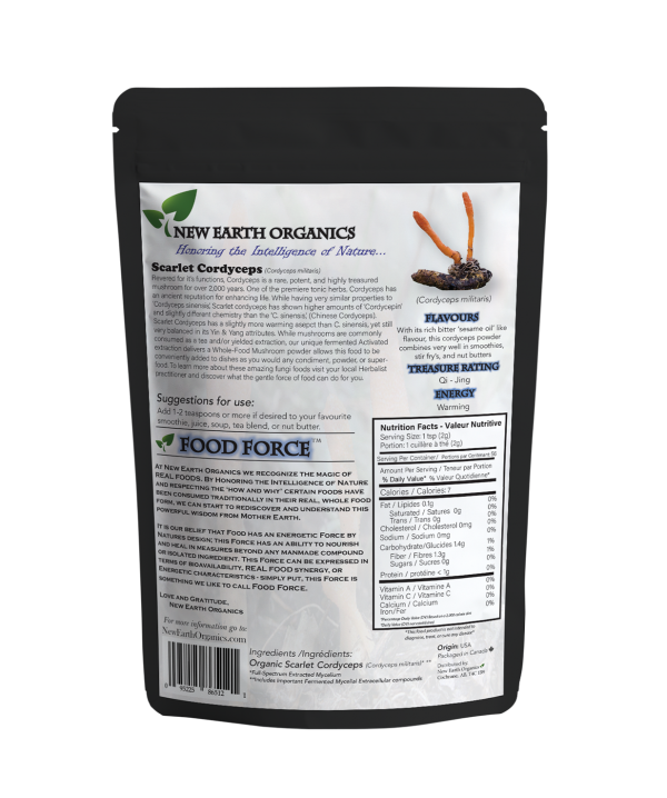 New Earth Organics Scarlet Cordyceps Powder