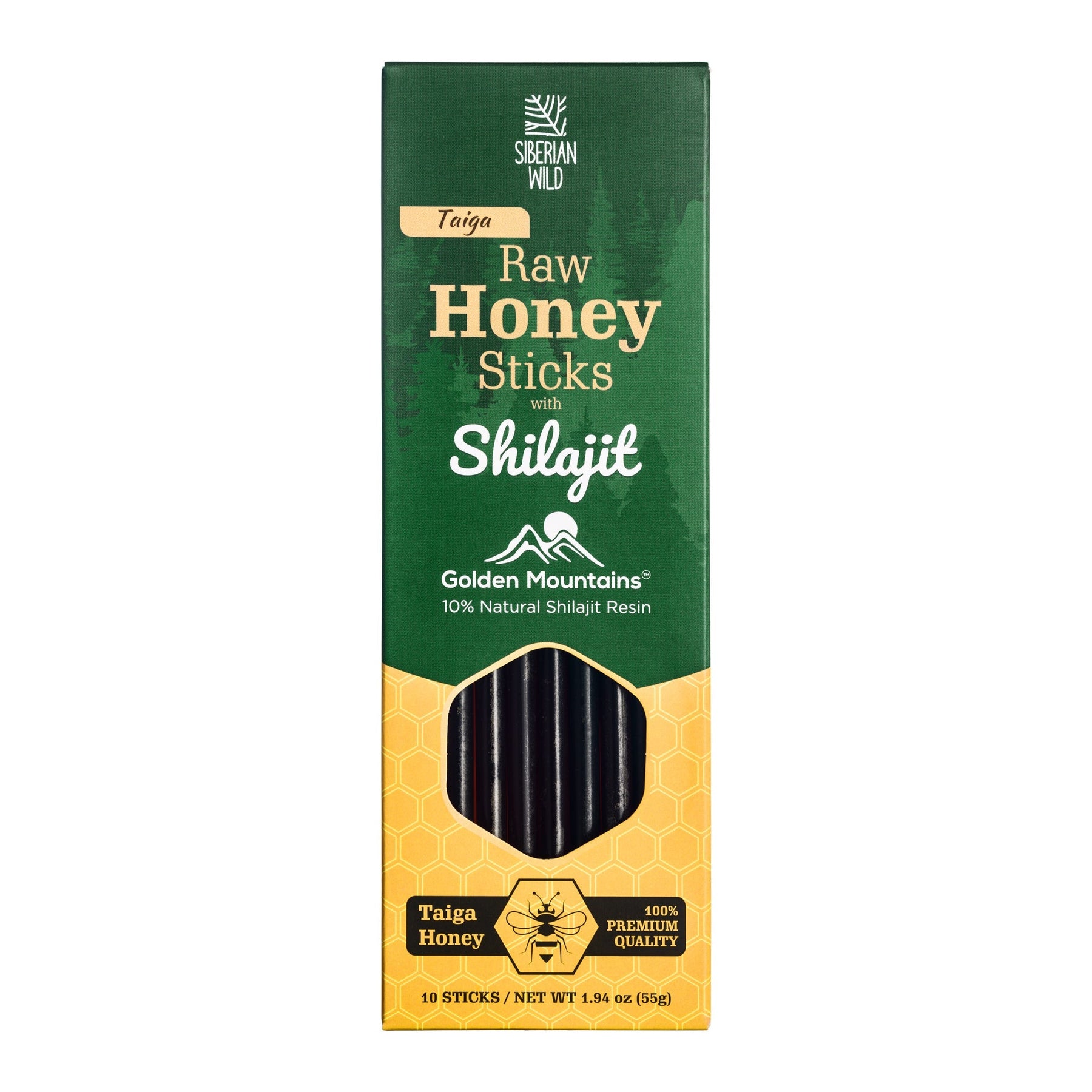 Siberian Wild Taiga Honey Sticks with Shilajit