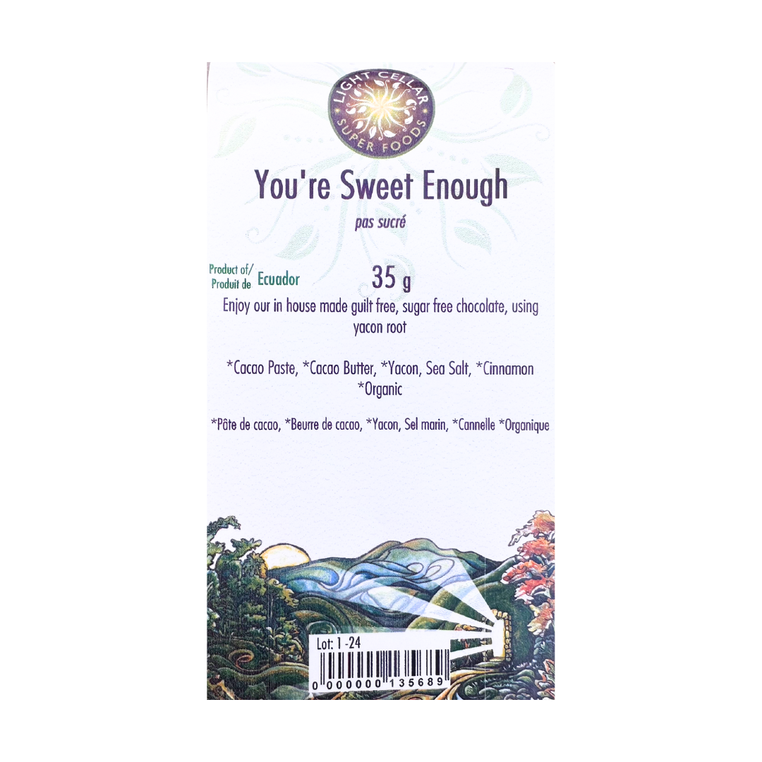 You're Sweet Enough - Chocolate Bar