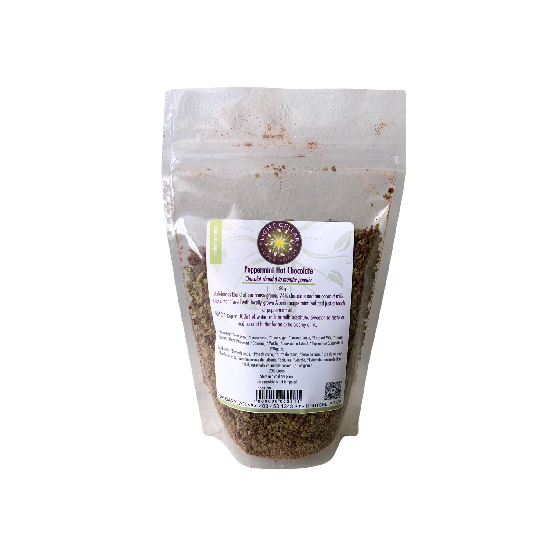 Organic Peppermint Hot Chocolate Mix