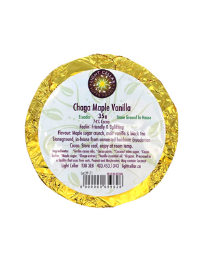 Chaga Maple Vanilla Superfood Chocolate Bar