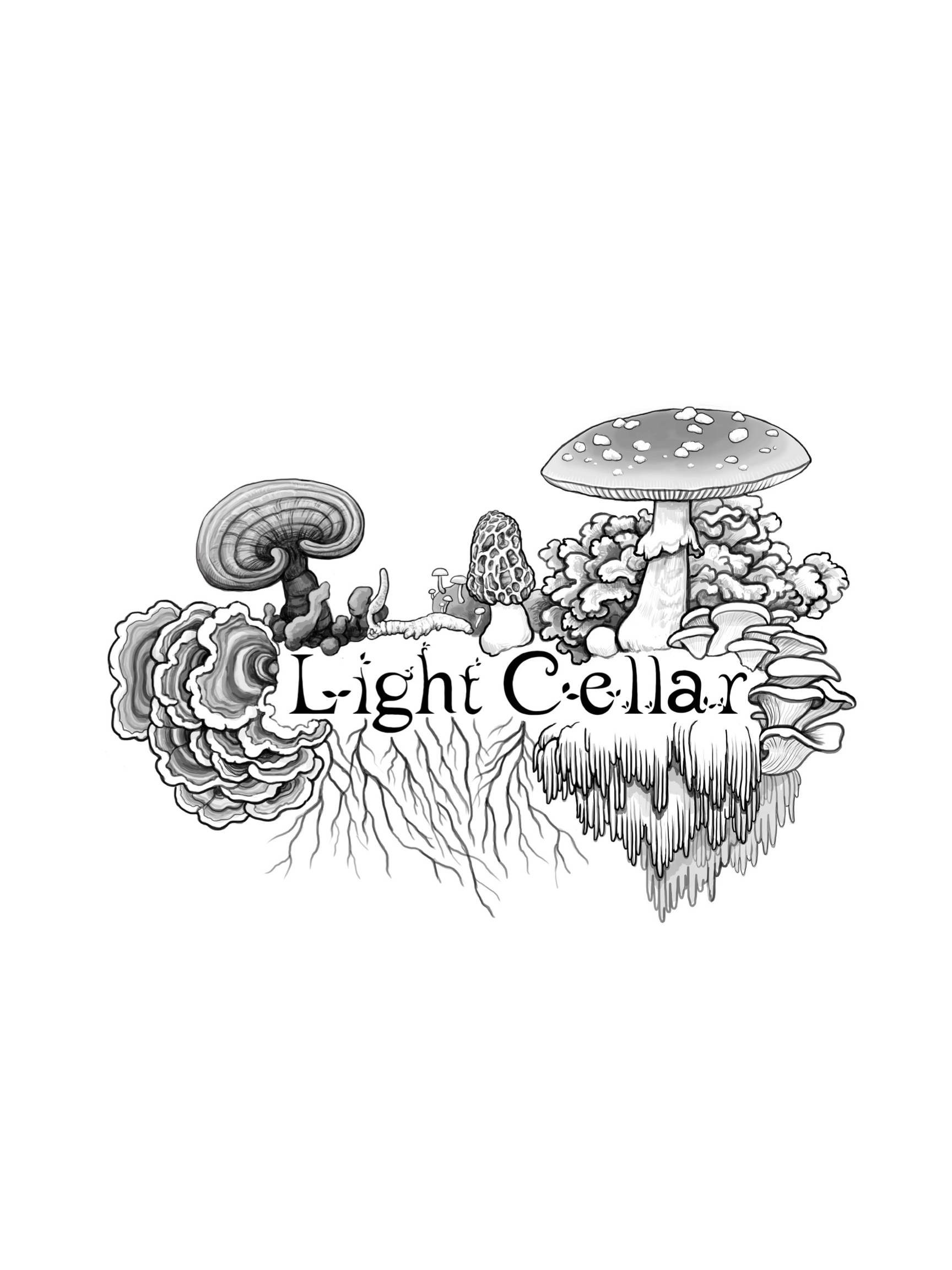 Light Cellar Mushroom Sticker